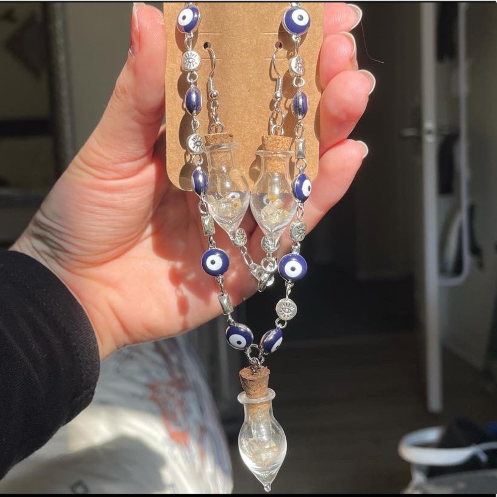 “Crystal Vision” matching necklace and earring set